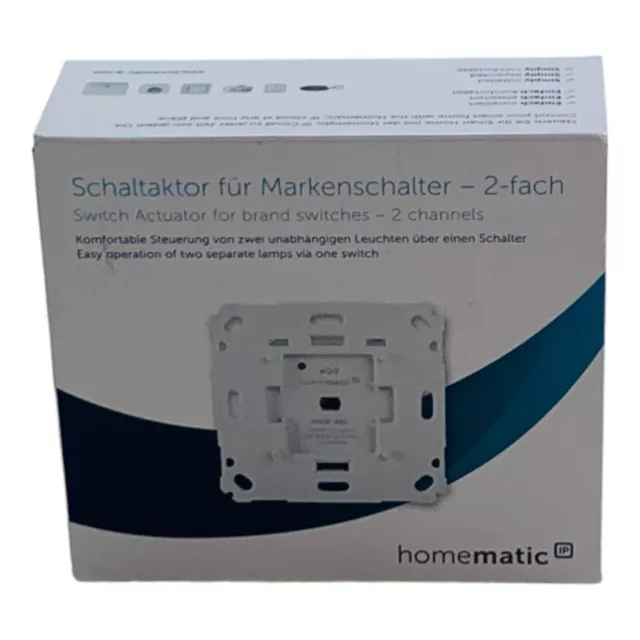 Homematic IP Smart Home Schaltaktor  2-fach zwei Leuchten smart 156757A0