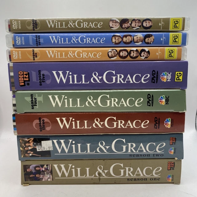 Will & Grace Complete Complete Season 1 - 8 TV Series DVD 1 2 3 4 5 6 7 8