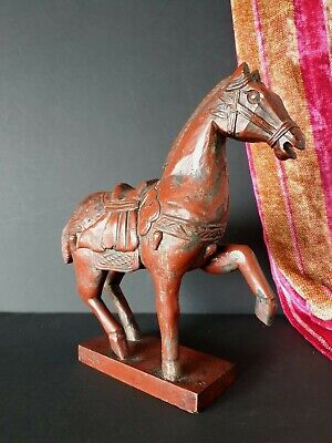 Old Chinese Carved Wooden Horse …beautiful collection and display piece