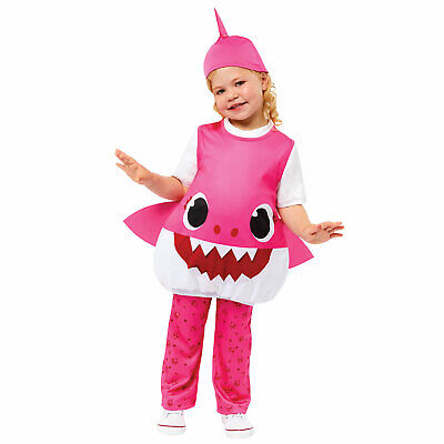Bambino Baby Shark Rosa Mummia Costume Mondo Libro Giorno Costume Ragazzi Ragazze Bambini