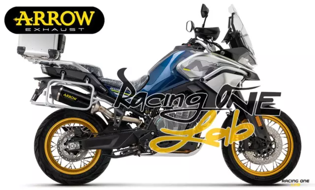 Terminale Di Scarico Arrow Maxi Race-Tech Dark Cf Moto 800 Mt Sport / Touring