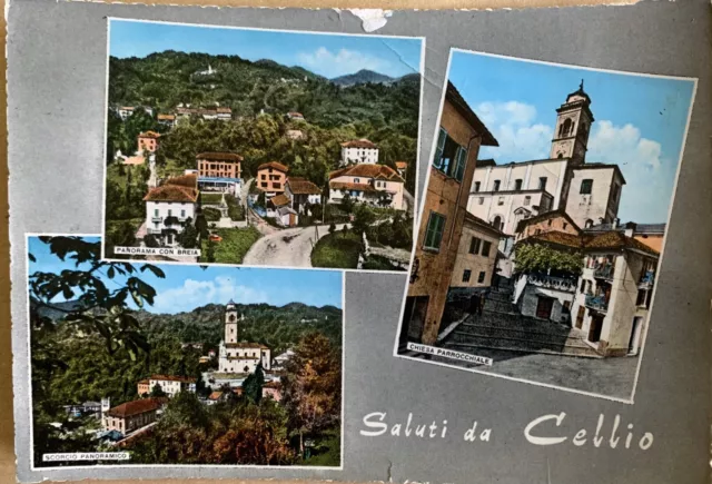 Cartolina Cellio Vercelli Valsesia viaggiata