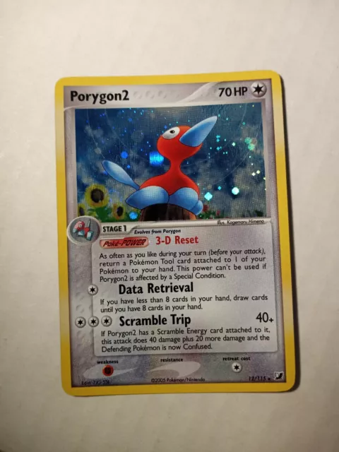 Porygon2 12/115 EX Unseen Forces Holo Rare Pokemon - Near Mint!