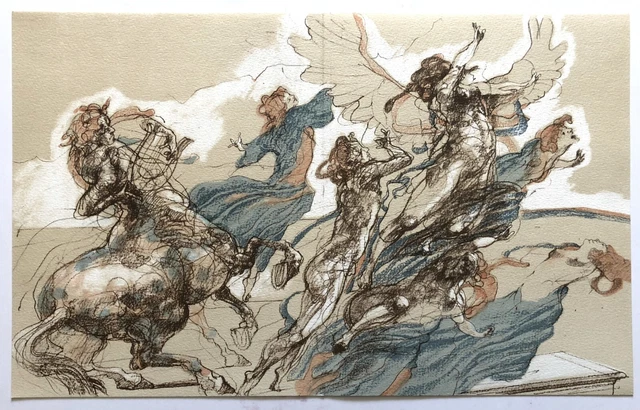 Gravure Ancienne Couleur 1806 'Habitants Du Mexique' - Original XIXe Siècle - Art Académique Sur Papier