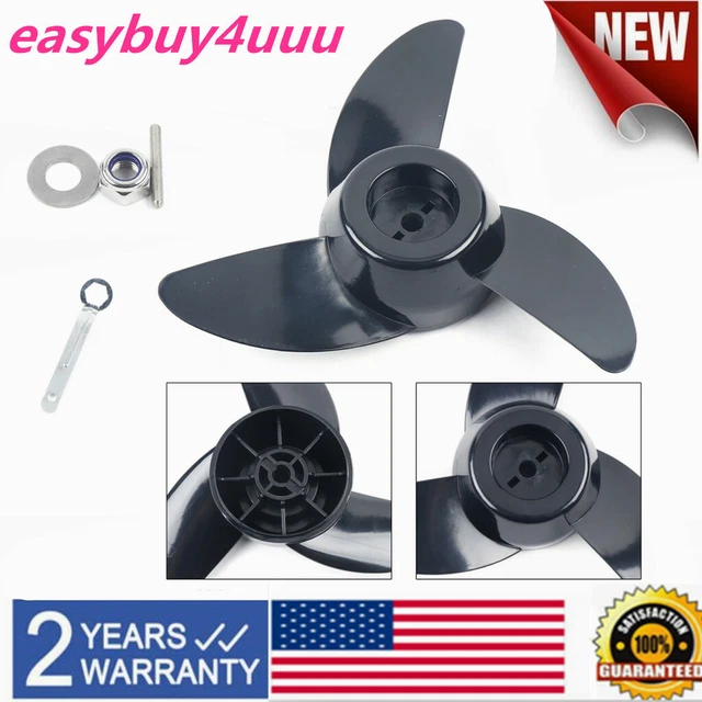 3 BLADES ELECTRIC Trolling Motor Outboard Propeller Replacement Power