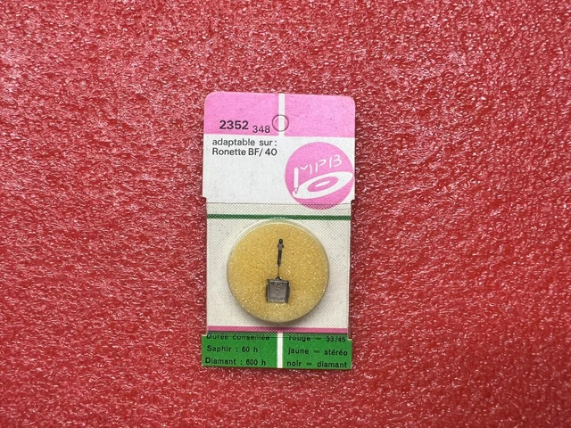 Aiguille Discostyl 6560 Saphir Zafira Ronette BF40 – Platine Vinyle