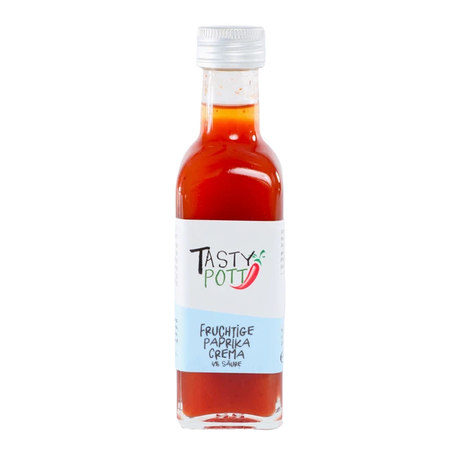 89,5 €/kg Tasty Pott peperoni fruttati crema 4% 100 ml aceto delicato crema spezie