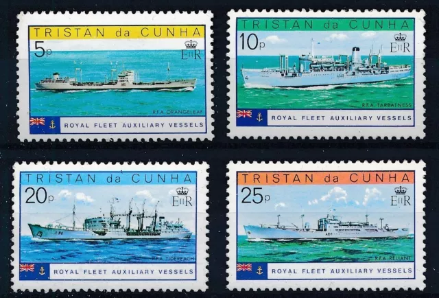 [BIN1708] Tristan da Cunha 1979 Boats good set of stamps very fine MNH