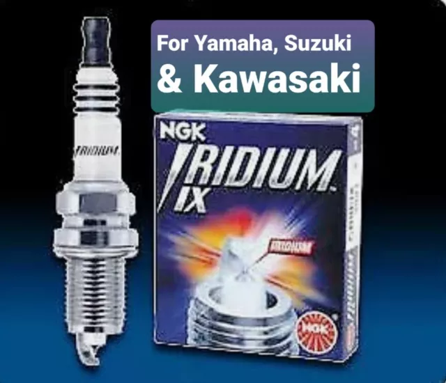 NGK  CR9EIX x 4  Iridium IX S/P  for Yamaha 150 YZF-R15 , Suzuki & Kawasaki 1100