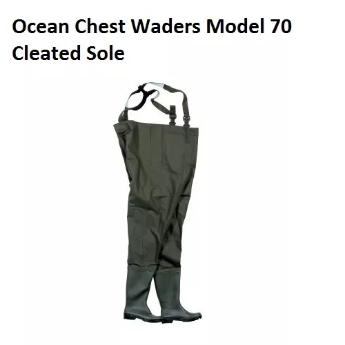 Ocean Original Chest Wader With Cleated Boots (Model 5-70) ** 2024 Stocks ***