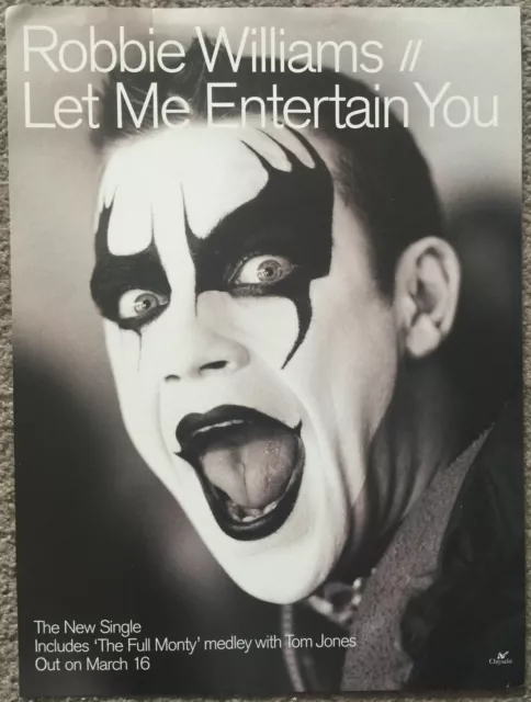 ROBBIE WILLIAMS - LET ME ENTERTAIN YOU 1998 Full page UK magazine ad