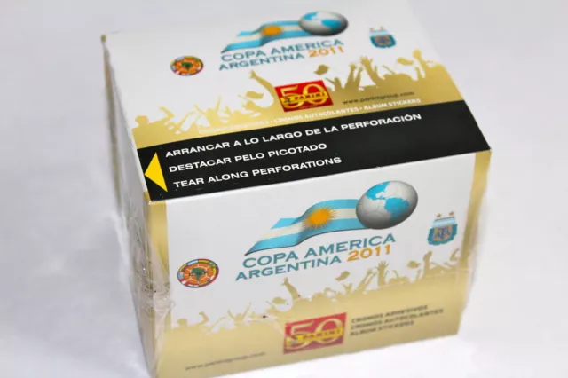 Panini COPA AMERICA ARGENTINA 2011 - DISPLAY BOX CAJITA 50 TÜTEN PACKETS SOBRES