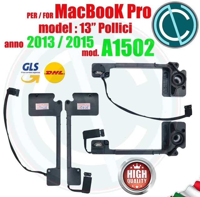 Coppia Altoparlanti Per Apple Macbook Pro Retina A1502 13 Pollici 2013 2014 2015