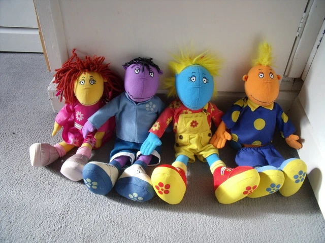 4 WELL DRESSED Tweenies 14" Tweenies Bella Jake Milo & Fizz Removable ...