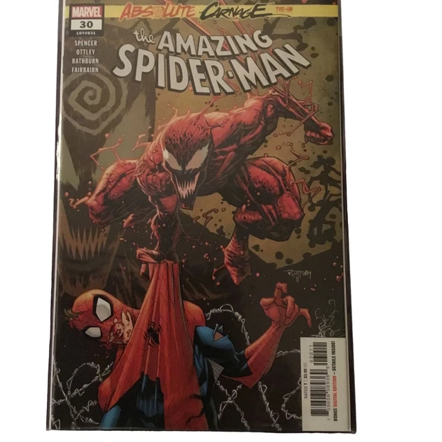 Marvel The Amazing Spiderman (30) LGY#831 Absolute Carnage Tie In w (bonus digit
