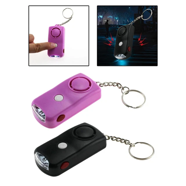 Allarme personale Portachiavi Emergenza LED Torcia Allarme personale