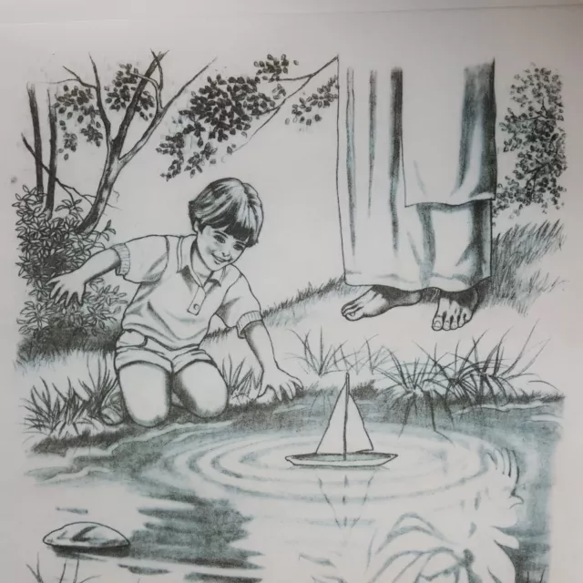 Tri Chem Image of Jesus +Instructions River Boy TriChem Picture to Paint 12"x18"