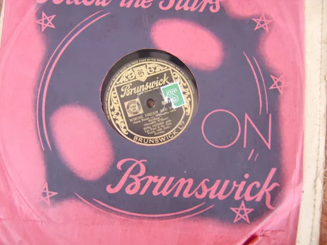 BING CROSBY/LES PAUL - IT'S BEEN A LONG TIME/WHOS DREAM ARE YOU 10" 78 RPM  m-