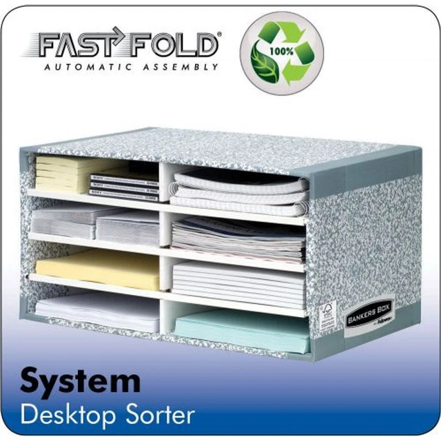 Bankers Box Fellowes System Desktop Sorter Board Grey (Pack 5) 8750