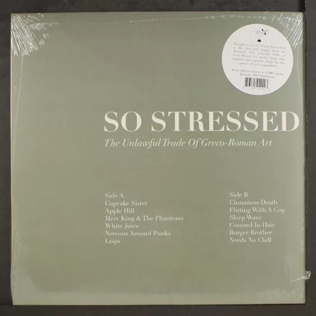 SO STRESSED: the unlawful trade of greco-roman art HONOR PRESS 12" LP 33 RPM