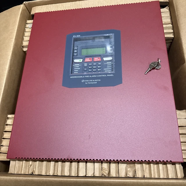 Fire Lite Addressable Control Module FIRE-LITE ES-50X 50-POINT Addressable Fire Alarm Control Panel New In ...