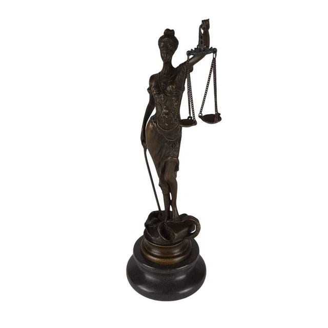 Römische Justitia Mit Waage Schwert Und Gesetzbuch Produktbild-Vorschau 6