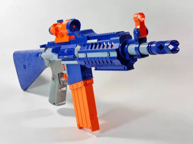 NERF Bullet Soft Dart Gun REAL Laser Sniper PRIME Cops Robber Battery Power  Toy