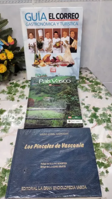 3 Libros. Pintura. Pais Vasco. Viajes. Gastronomía ➕ Regalos Gratis