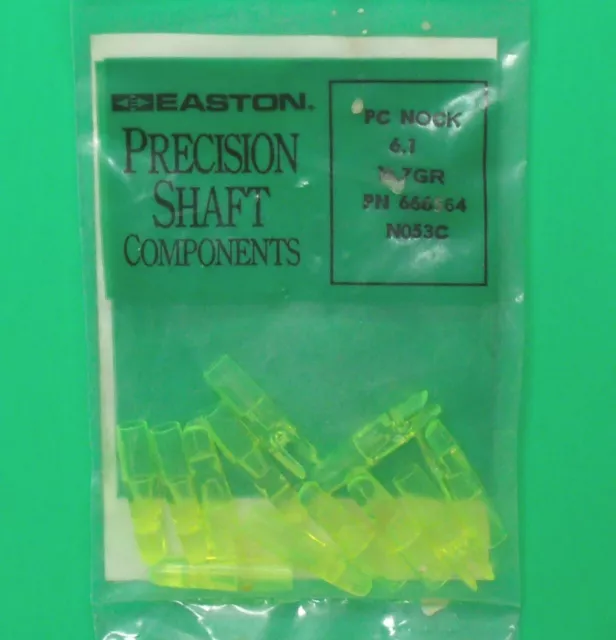 Original Easton Precision PC 6.1 Carbon Arrow Replacement Nocks - New Dozen Pack