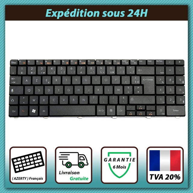 Clavier AZERTY Français Neuf Pour Packard Bell EasyNote G1346 - Gris