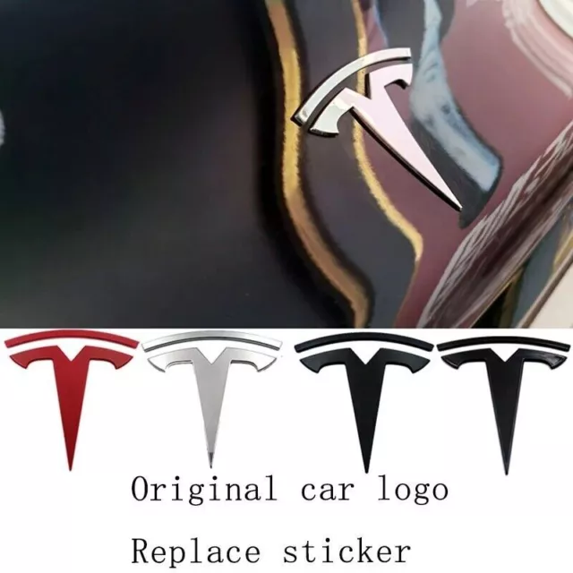 1 PCS For Tesla Model 3 Y T Plaid Emblems Ornaments dual motor Accessories 3D