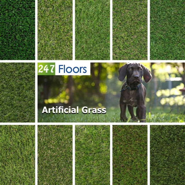 Artificial Grass Cheap Astro Turf Quality Realistic Natural Garden Lawn