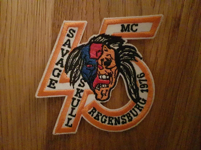 Savage Skull Mc Biker Rocker toppa patch
