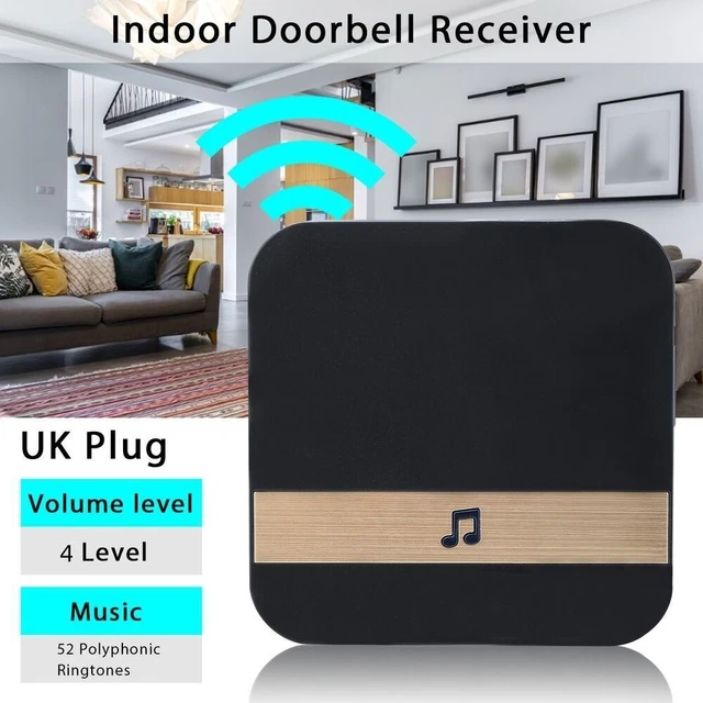 WiFi inalámbrico timbre de puerta receptor de timbre de puerta campana interior timbre anillo