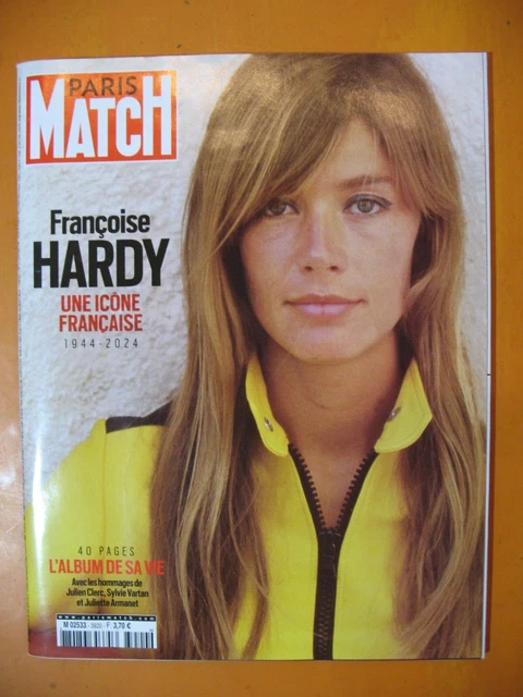 Paris Match Hommage Françoise Hardy – 40 Pages De Sa Vie – Juin 2024
