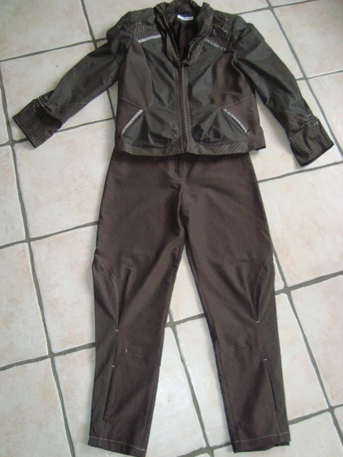 Tailleur Pantalon Christine Laure - Taille 40/42 Marron - Occasion Très Bon état