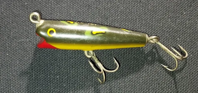EGER DARTER TOT Florida Frog Wood Bass Vtg Antique Crankbait Fishing lure  $25.00 - PicClick