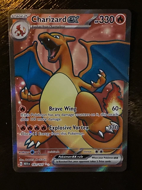 Charizard Ex Rarest Versions POKEMON SCARLET & Violet 151 Charizard EX 183/165 Ultra Rare Full Art ...