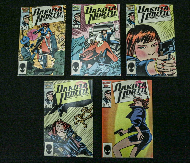 Dakota North (1986) #1 2 3 4 5 Marvel Comic Full Run Lot