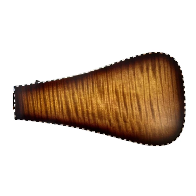Fabriqué à la main bois d'érable entier 6 cordes 24 touches vilebrequin, rouleau sculpté 8