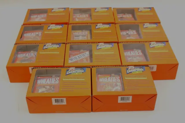 11 Vintage Mini Wheaties Box in The Original Box's 24K Gold Signature,See Photos