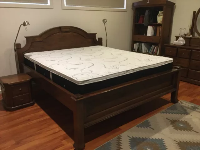 king size bed frame and mattress