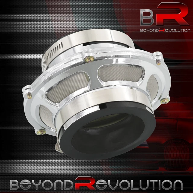 2.5& HYDROLOCK PREVENTION Cold Air Intake Bypass Valve Filter Silver