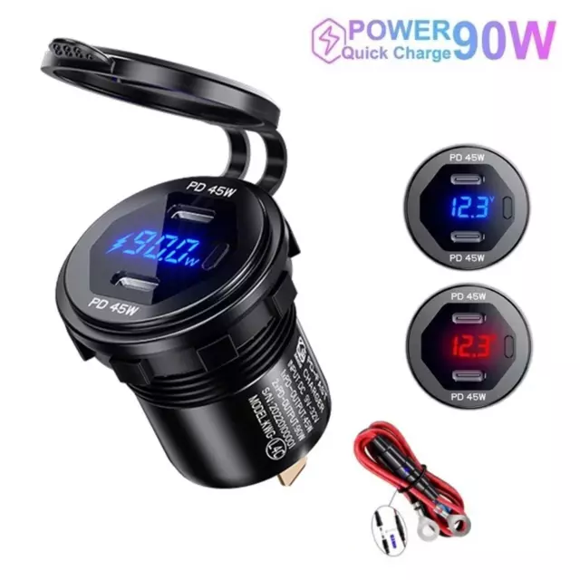 PAMA QC & PD In-Car Charger - USB A and USB C - 12v and 24v £5.99 -  PicClick UK