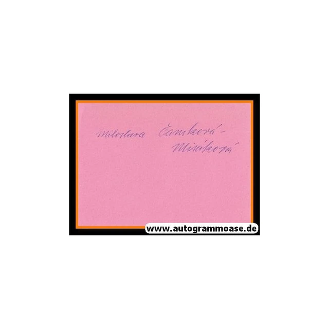 Autogramm Turnen | Miloslava MISAKOVA (1948 OS-Gold Tschechien)