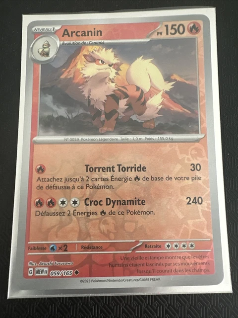 Coffret 10 Cartes Pokémon Françaises - Arcanin 028/182 Reverse - Série Écarlate Et Violet : Rivalités Destinées - 2
