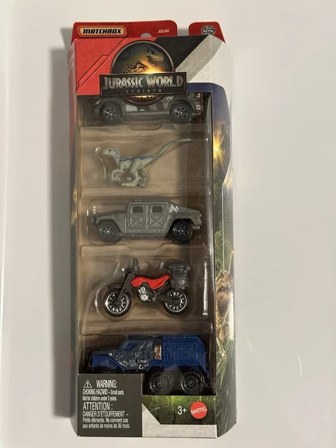 MATCHBOX 2025 JURASSIC World Rebirth Dinosaur Capture Team 5 Pack VHTF 