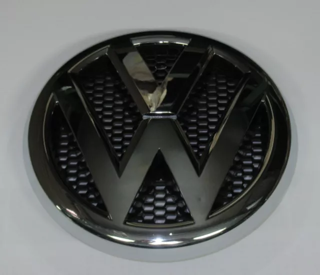 Original VW Amarok 2H Emblem für Kühlergrill Logo Chrom Schwarz 2H0853601A