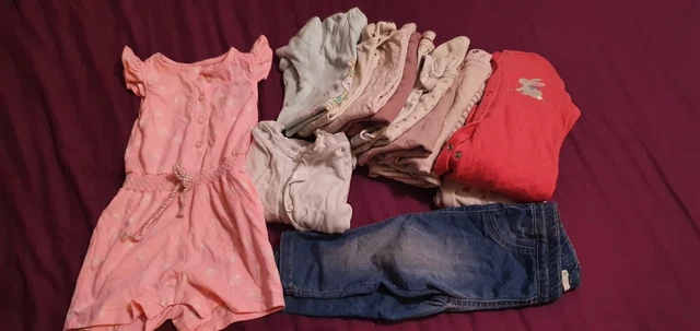 Pacchetto vestiti bambina 6-12 mesi usato
