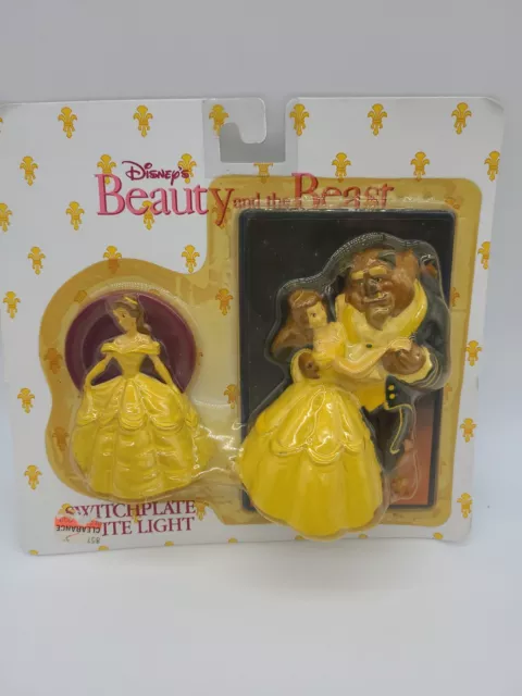 Rare Vintage Disney Beauty & The Beast Switch Plate & Nite Light New old stock